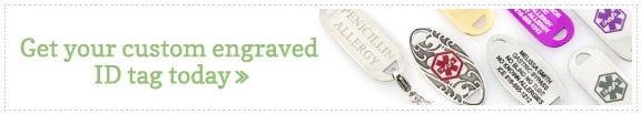 custom engrave medical ID tag