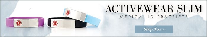 ActiveWear Slim Medical ID Bracelets | Lauren