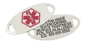 Custom Engraved Medical ID Tags | Lauren