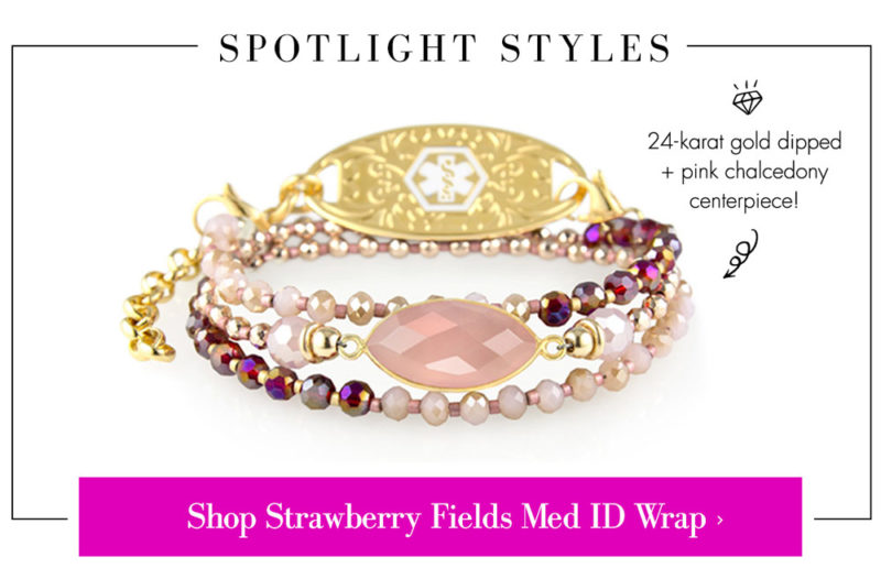 Shop Strawberry Field Med ID Wrap | Paloma's Story of Hope